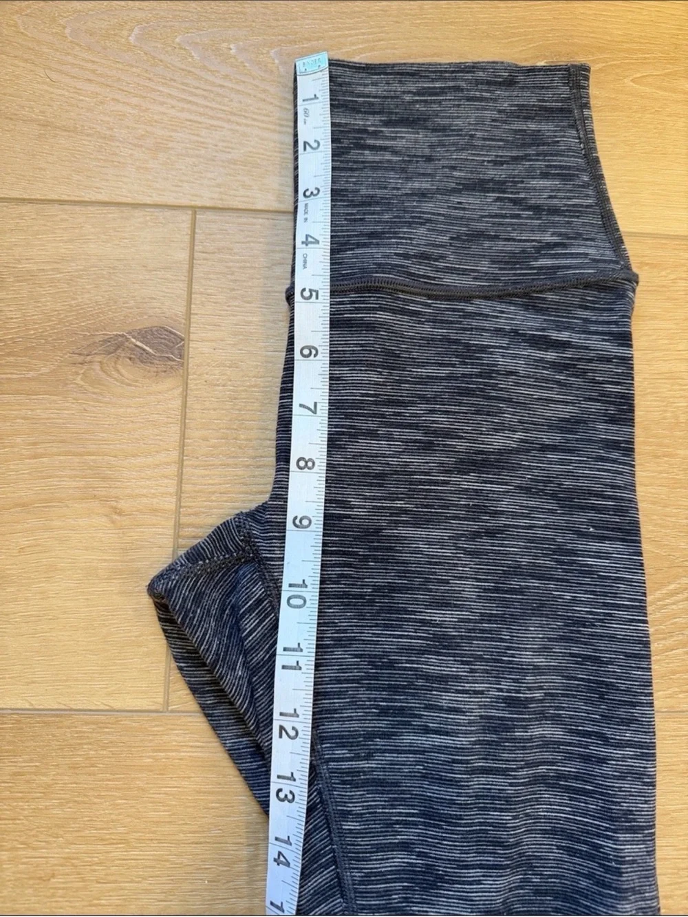 Lululemon Wunder Under Hi-Rise 7/8 Leggings Gray Black Space Dye